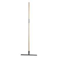 Rateau noir 16 dts manche 150 cm
