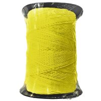 Corde maçon nylon 2 mm 100 mt jaune fluo sur bobine