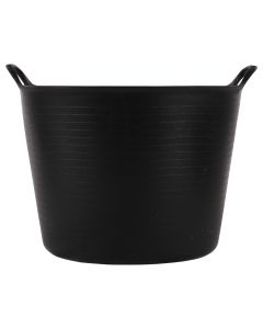 Cuve flexible - Avec poignées - Plastique - 38 litres - Noir