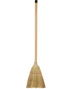 Balai mix de paille avec manche 90cm / pour les enfants