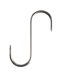 2 Crochet boucher sur blister inox 8 cm