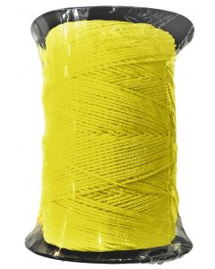 Metsertouw nylon 1 mm 200 mt geel fluo op bobijn