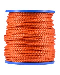 Polypropylène orange torsadé 12 mm 50 mt