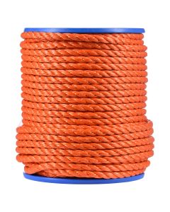 Polypropylène orange torsadé 16 mm 50 mt